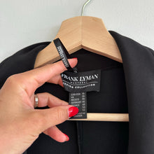 Load image into Gallery viewer, Frank Lyman Asymmetrical Zip Up Draped Collared Jacket Black 18