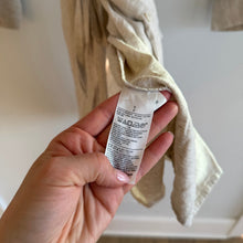 Load image into Gallery viewer, Banana Republic Linen Blend Button Up Utility Long Sleeve Shirt Dress Cream S