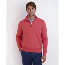 Load image into Gallery viewer, Fairway & Greene Baruffa Merino 1/4 Zip Long Sleeve Windsweater Raspberry Red XL