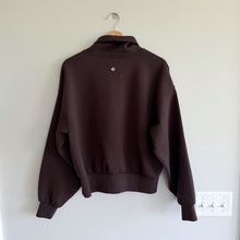 Load image into Gallery viewer, Lululemon Full Flourish Cowl Funnel Neck Pullover Sweatshirt Brown 8