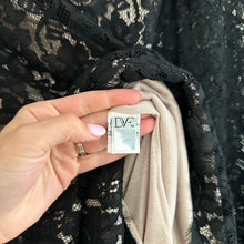 Load image into Gallery viewer, Diane Von Furtenberg Colleen 3/4 Sleeve Lace Mini Dress Black 4