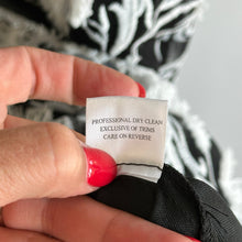 Load image into Gallery viewer, Lotus Threads Short Sleeve Floral Embroidered Gown Black/White 16 NWT