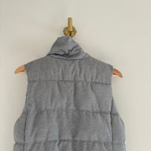 Load image into Gallery viewer, Old Navy Textured Frost-Free Zip Up Mock Neck Outdoor Puffer Vest Gray M