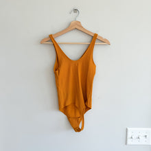 Load image into Gallery viewer, Abercrombie & Fitch Seamless Ribbed Scoop Neckline Bodysuit Orange XS