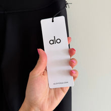 Load image into Gallery viewer, Alo Yoga 7/8 High-Waist Airlift Double Layered Waistband Legging Black L NWT