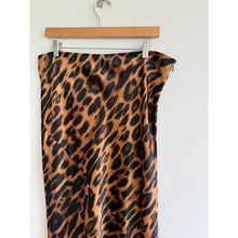 Load image into Gallery viewer, Commense Slim Leopard Print Maxi Skirt Brown Black XL NWT