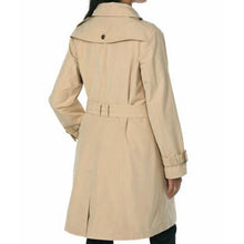 Load image into Gallery viewer, Pendleton Lined Button Front Belted Collared Trench Coat Tan 10