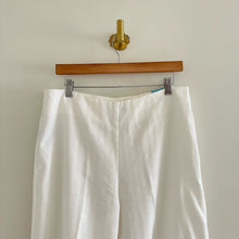 Load image into Gallery viewer, NWT J. McLaughlin Carter High Rise Linen Blend Cropped Casual Pants White 12