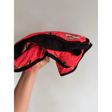 Load image into Gallery viewer, Bums & Roses Go Get Em Tiger Natural Bamboo Bum Bum Blanket Red