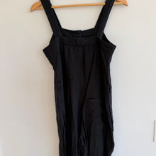 Load image into Gallery viewer, Everlane The Linen Picnic Straight Leg Square Neck Jumpsuit Washed Black 0