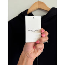 Load image into Gallery viewer, Lafayette 148 New York Crew Neck Sleeveless Hoodie Sweatshirt Black L NWT