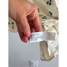 Load image into Gallery viewer, Universal Thread Button Front Floral Print Sleeveless Mini Dress Cream Blue M
