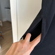 Load image into Gallery viewer, Eileen Fisher Culotte V-Neck Sleeveless Cropped Jumpsuit Black M