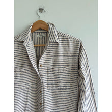 Load image into Gallery viewer, Madewell Flannel Sunday Striped Pattern Button Up Shirt Cream XS