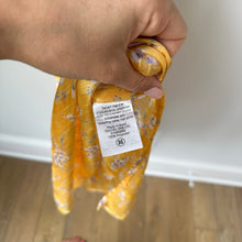 Load image into Gallery viewer, Sabina Musayev Donolita Sleeveless Floral Pleated Halter Maxi Dress Yellow M NWT
