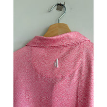 Load image into Gallery viewer, Johnnie-O Micro Pattern Collared Short Sleeve Polo Shirt Pink XL