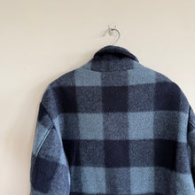 Load image into Gallery viewer, Isabel Marant Étoile Gabriel Single-Breasted Check Coat Midnight Blue 40 NWT