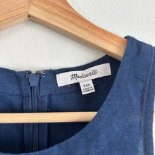 Load image into Gallery viewer, Madewell Cutaway Tank Sleeveless Mini Dress Blue 2XS