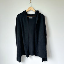 Load image into Gallery viewer, Zadig & Voltaire Cosany Rhinestone Embellished Hooded Cashmere Cardigan Black