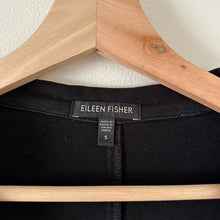 Load image into Gallery viewer, Eileen Fisher Button Front Collared Blazer Jacket Black S