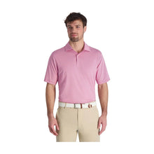 Load image into Gallery viewer, Fairway & Greene Mini Striped Short Sleeve Polo Shirt Pink White XL