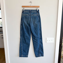 Load image into Gallery viewer, Madewell Tapered Denim Trousers Stretch High Rise Jeans Concho Wash 24 NWT