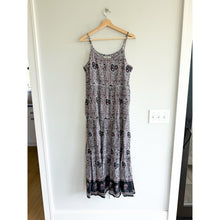 Load image into Gallery viewer, Natural Life Floral Print Sleeveless Tiered Maxi Dress Black XS NWT