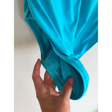 Load image into Gallery viewer, La Blanca Off Shoulder Ruffles Trim One Piece Swimwear Blue 12 NWT