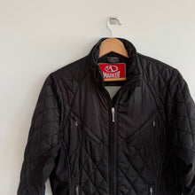 Load image into Gallery viewer, Marker Zip Up Quilted Moto Utility Jacket Black M
