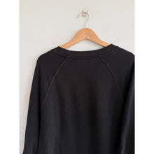 Load image into Gallery viewer, Jenni Kayne 3/4 Sleeve Round Neck Pullover Sweatshirt Black XL