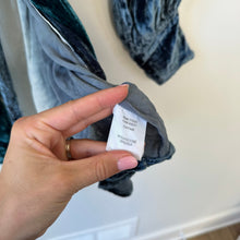 Load image into Gallery viewer, Chaser Silk Blend Lush Tie Dye Kimono Teal White S NWT