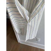 Load image into Gallery viewer, Madewell Seersucker Striped One-Shoulder Puff Sleeve Midi Dress White Blue M