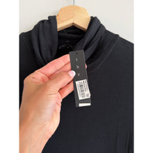 Load image into Gallery viewer, Theory Andersi Relaxed Cowl Neck Short Sleeve Blouse Black L NWT