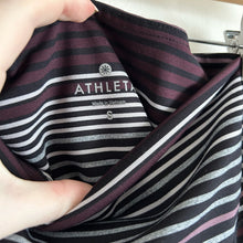 Load image into Gallery viewer, Athleta High Rise Expanse Stripe Chaturanga Tight in Cassis S