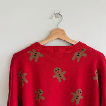 Load image into Gallery viewer, Beach Riot Callie Gingerbread Crew Neck Long Sleeve Pullover Sweater Red M