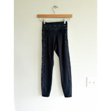 Load image into Gallery viewer, Roller Rabbit Sporty Hearts Vega High Rise Activewear Leggings Black XS NWT