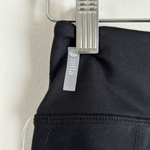 Load image into Gallery viewer, Zella Gossip Ankle Zip Mesh Hem Leggings Black S