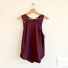 Load image into Gallery viewer, Lululemon Sculpt Round Neck Cut Out Back Activewear Tank Top Burgundy 4