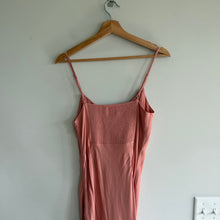 Load image into Gallery viewer, Wilfred Bellow Ruched Bodice Sleeveless Midi Dress Heirloom Pink 10 NWT