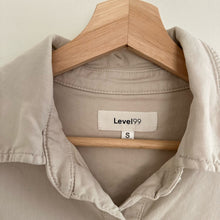 Load image into Gallery viewer, Level 99 Gina Button Front Long Sleeve Shirt Jacket Tan S