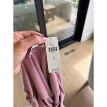 Load image into Gallery viewer, Anthropologie Little Black Bodysuit V-Neck Short Sleeve Bodysuit Rose M NWT