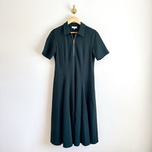 Load image into Gallery viewer, Lafayette 148 York Fallon Collared Short Sleeve Midi Dress Green 10