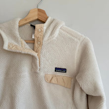 Load image into Gallery viewer, Patagonia Raw Linen Pocket Snap T-Fleece Pullover Sweater Cream S