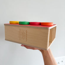 Load image into Gallery viewer, Lovevery The Realist Play Kit Count & Slide Ring Chute Toy Red