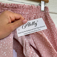 Load image into Gallery viewer, Alelly Ruffle Floral Print Mini Skirt Pink M NWT