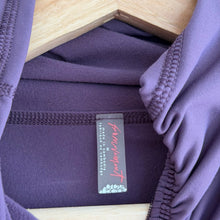 Load image into Gallery viewer, Free People Movement Wonderland Warmth Full Zip Ruched Front Jacket Top Purple M