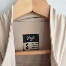 Load image into Gallery viewer, Waggle 1/2 Zip Mock Neck Long Sleeve Pullover Sweatshirt Cream S