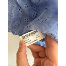 Load image into Gallery viewer, Zara Washed Effect Eyelet Embroidered Cami Top Set Blue S