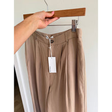 Load image into Gallery viewer, Reformation Mason Pleated Front High Rise Wide Leg Pants Tan 10 NWT