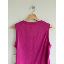 Load image into Gallery viewer, Athleta Breezy Power of She Crew Neck Activewear Tank Top Fuchsia Leaders S NWT